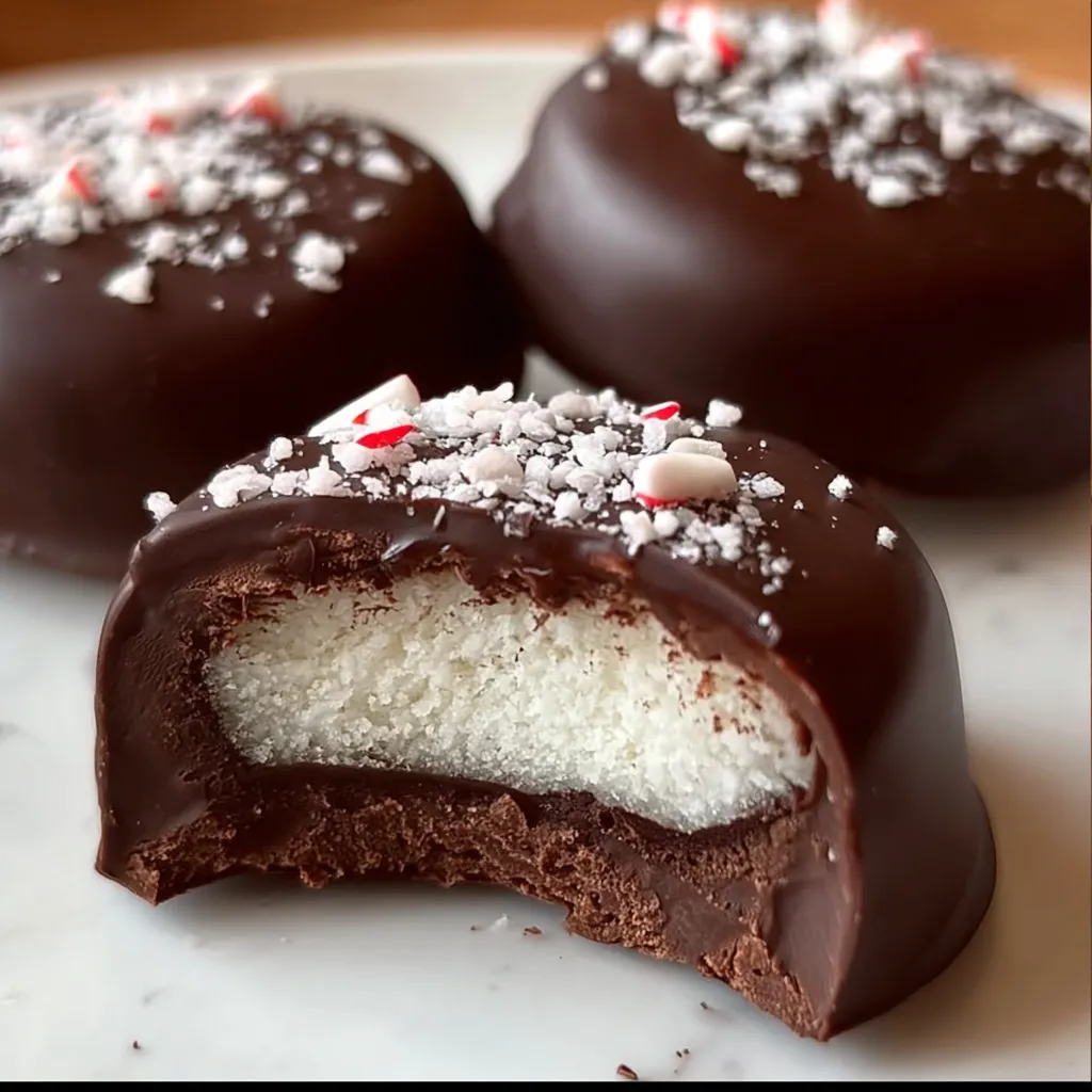 Homemade Peppermint Patties Recipe with Rich Dark Chocolate Coating (5 Ingredients!) - secondary view